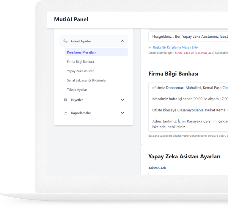 AI360 AI Call Center Admin Panel